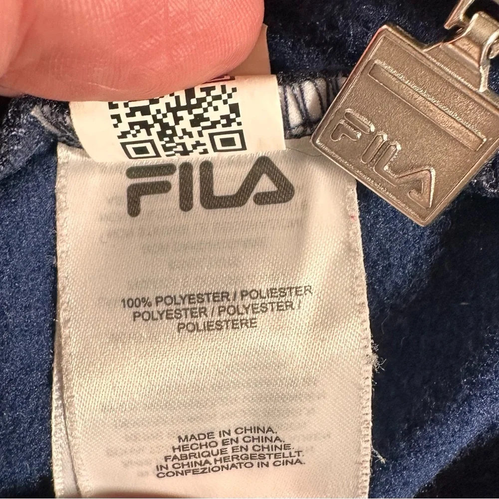 Fila Navy and Red Zip-Up Jacket